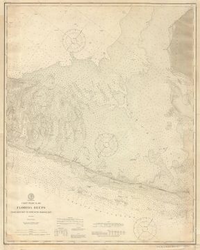 1895 U.S. Coast Survey Map of the Florida Keys, Middle Part