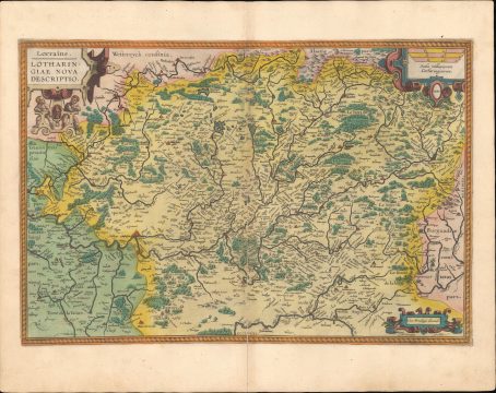 1595 Ortelius Map of Lorraine