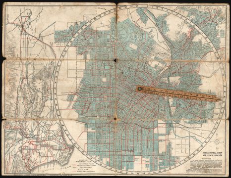1915 Bain map of Los Angeles and Vicinity