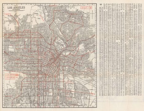 1937 Hill City Plan or Map of Los Angeles, California