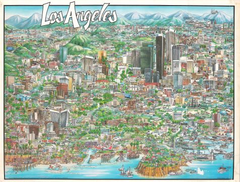 1979 Lavelle and Spurll Pictorial Map of Los Angeles, California