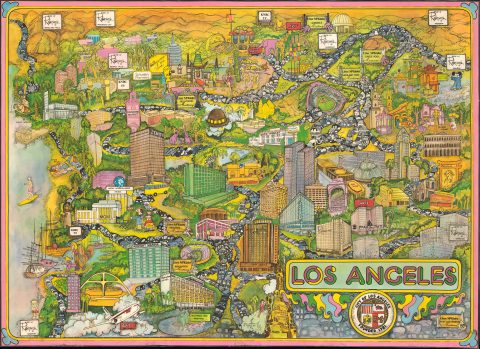 1973 Nyman Pictorial View of Los Angeles, California