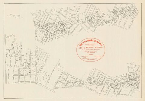1905 Blackmar and State Mining Bureau Map of Los Angeles Oil Field