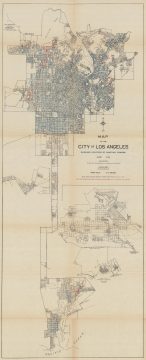 1916 Hamlin Map of Los Angeles Sanitary Sewers