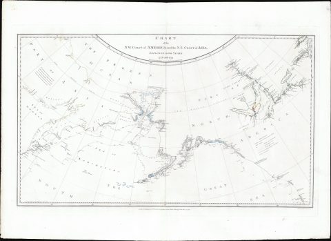 1784 Cook / Roberts 'Lost Cook Chart' of the North Pacific: Alaska, Siberia, Canada