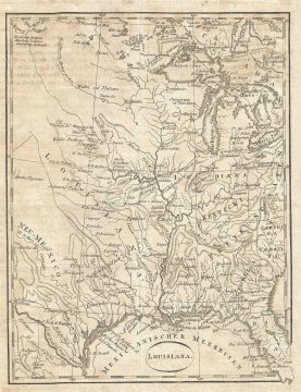 1820 Franz Pluth Map of the Central United States