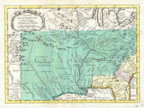 1760 Bellin Map of the United States