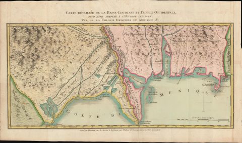 1803 Blondeau Map of Louisiana and West Florida