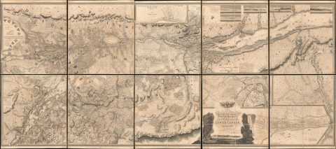 1815 Bouchette Masterplan of Lower Canada (Ontario) and Lake Champlain
