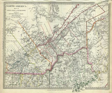 1832 S.D.U.K. Map of Lower Canada (Quebec)