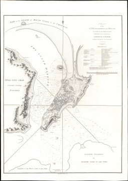 1796 George Nicol Map of Macao / Macau, China