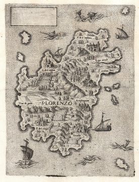 1570 Antonio Lafreri Rare Map of Madagascar