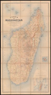 1895 Laillet and Suberbie Map of Madagascar