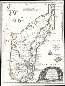 1667 Sanson-Mariette Map of Madagascar
