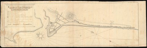 1725 Mansucript Plan / Map of Mahé, Malabar, India