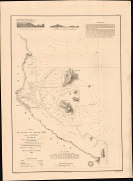 1849 Depot de la Marine Chart of Victoria, Mahé, Seychelles