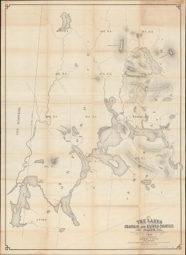 1876 Dill Pocket Map of the Rangeley Lakes Region, Maine