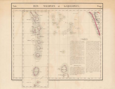 1827 Map of the Maldive Archipelago