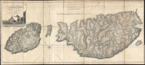 1804 Neele / Boisgelin Map of Malta and Gozo