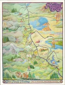 1990 Roberts Pictorial View of Mammoth, California and Environs, w/ Yosemite, Mono Lake