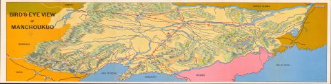 1938 Foreign Office Propaganda Bird's Eye View of Manchukuo
