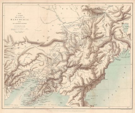 1870 Murray Map of Manchuria, China