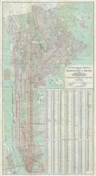 1922 Hagstrom Map of New York City and Bronx