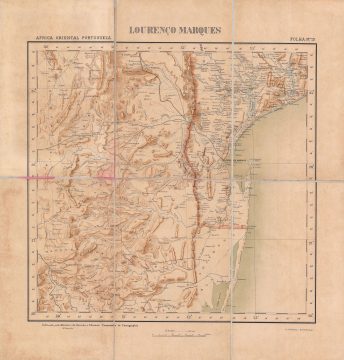 1896 Comissão Map of Maputo (Lourenço Marques), Mozambique, and Environs