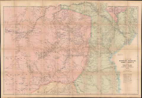 1895 Stanford Map of Eastern South Africa