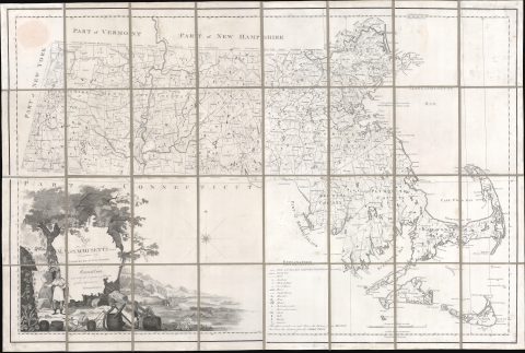 1801 Osgood Carleton Map of Massachusetts