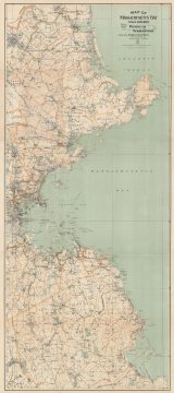 1902 Walker Map of Boston and Vicinity: North Shore, Cape Ann, South Shore
