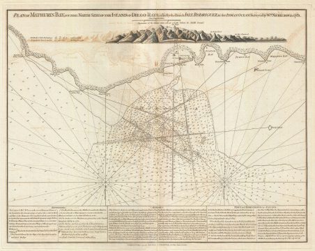 1794 Laurie and Whittle Nautical Map of Mathurin Bay, Rodrigues Island, Mauritius