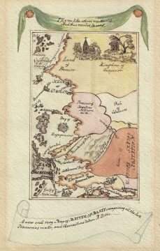 1840 Allegorical Map of the 'Matter of Money' and Matrimony
