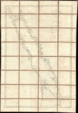 1889 French Nautical Chart or Map of the Red Sea