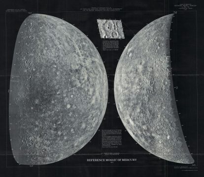 1974 U.S. Geological Survey Map of the Planet Mercury