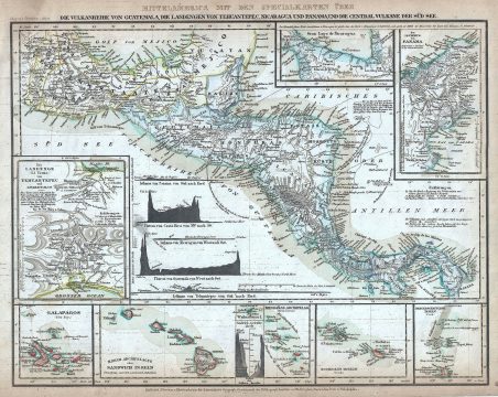 1852 Meyer Map of Central America