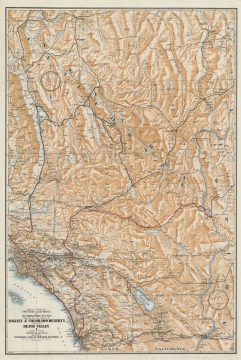 1933 Auto Club of Southern California Map of Southern California and Nevada