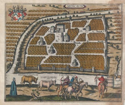 1657 Jansson View Map of Moscow, Russia