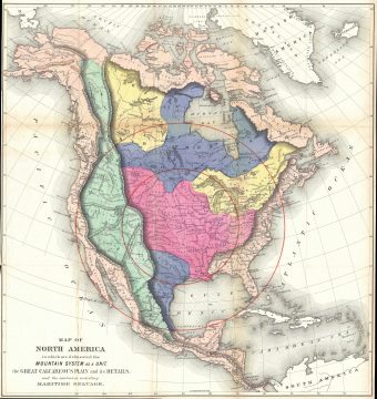 1873 Gilpin Geological Map of North America