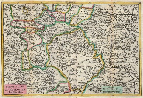 1747 La Feuille Map of Russia