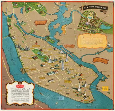 1939 Annand Pictorial Map of New York City and World's Fair