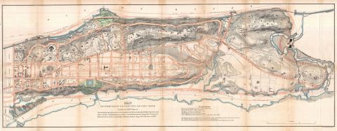 1868 Knapp Map of Northern Manhattan ( New York City ):  Harlem, Washington Heights, Inwood