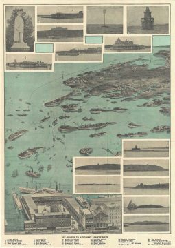 1915 Cushing View of Nantasket from Boston, Massachusetts