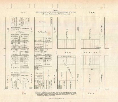 1868 Major and Knapp Map of the Upper West Side, New York City