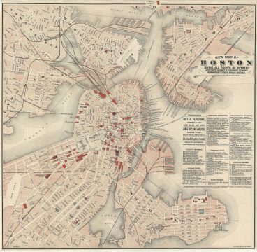 1883 Walker Map or Plan of Boston, Massachusetts