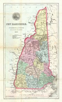 1859 Coolidge Map of New Hampshire