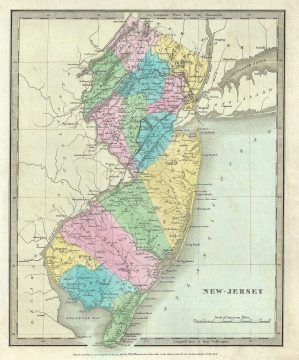 1835 Burr Map of New Jersey