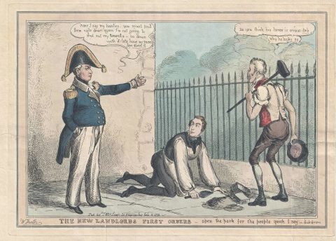 1830 Heath Political Cartoon After the Ascension of King William IV