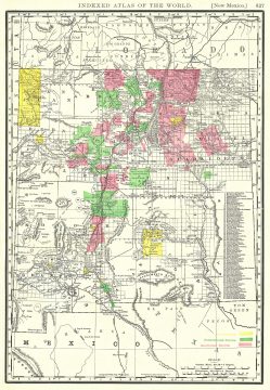 1888 Rand McNally Map of New Mexico
