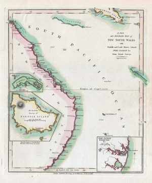 1794 Wilkinson Map of New South Wales, Australia